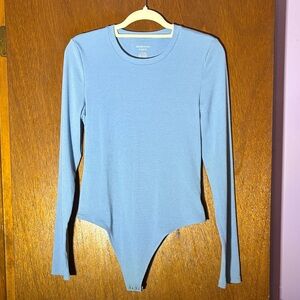 NWOT American Eagle Outfitters Blue Ribbed Thong Bodysuit